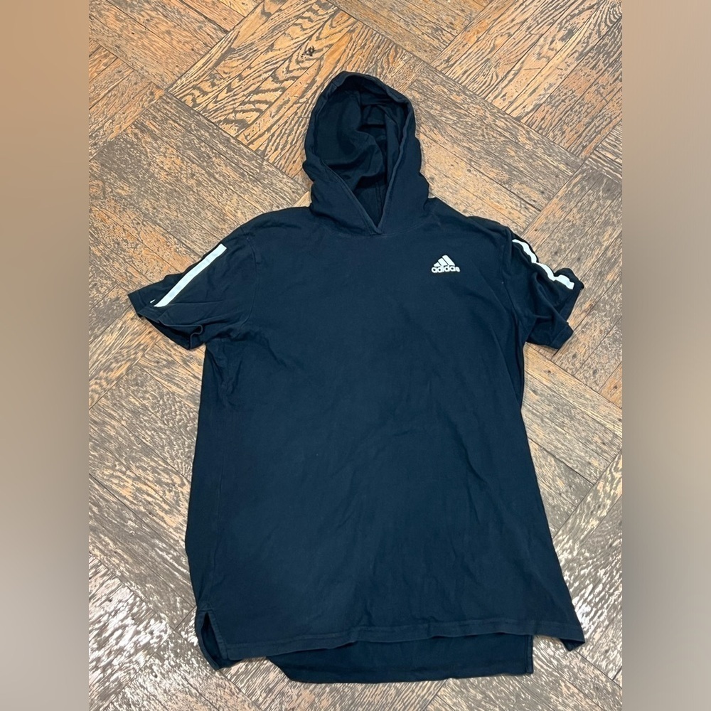 Adidas boys Black Hoodie Shirt